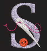 Sewing-Themed Alphabet Embroidery Design Pack – 26 Letters | FineryEmbroidery - FineryEmbroidery